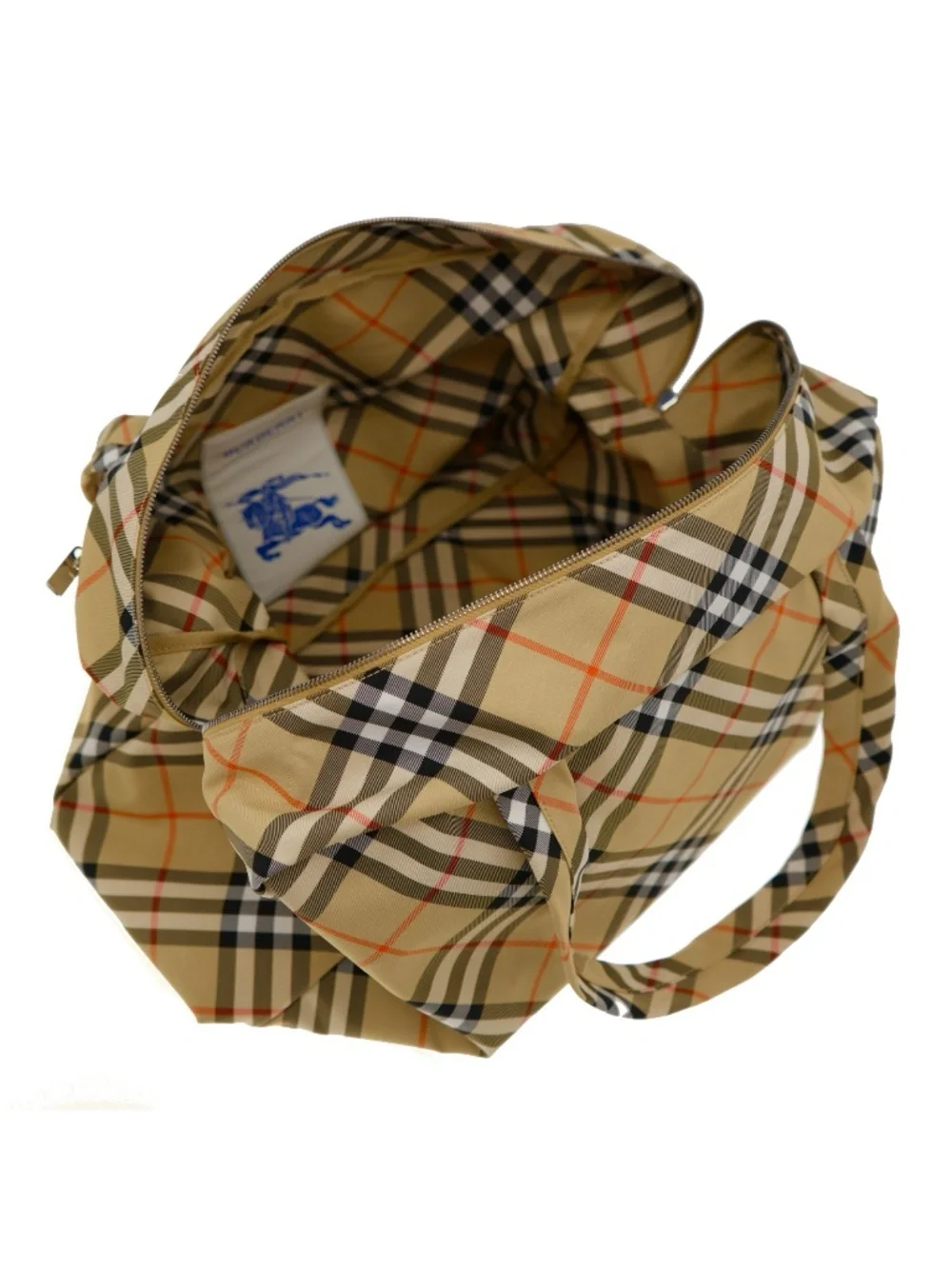 Burberry Classics Weekender Duffle Bag Large Check Canvas New